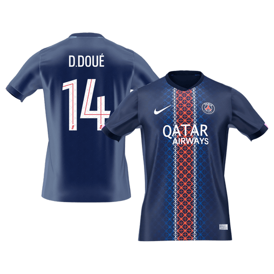 Koszulka piłkarska D.DOUÉ #14 PSG Home 2025/26