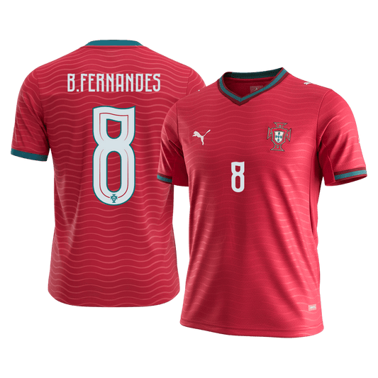 B.FERNANDES #8 Portugalia Koszulka domowa piłkarska 2026