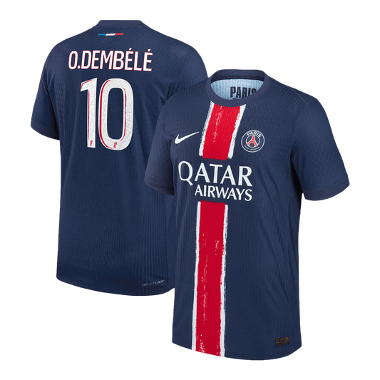 Autentyczna koszulka piłkarska O.DEMBÉLÉ #10 PSG 2024/25 granatowa
