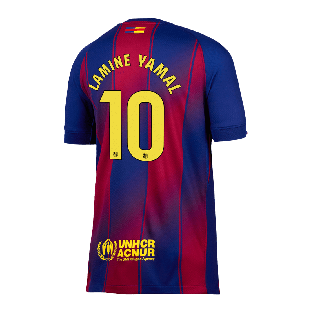 Koszulka domowa LAMINE YAMAL #10 Barcelona 2025/26 Red&Blue