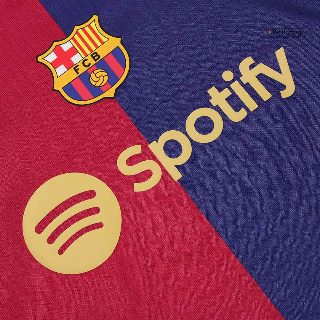 Oryginalna koszulka domowa Barcelony na sezon 2024/25 – stary sponsor