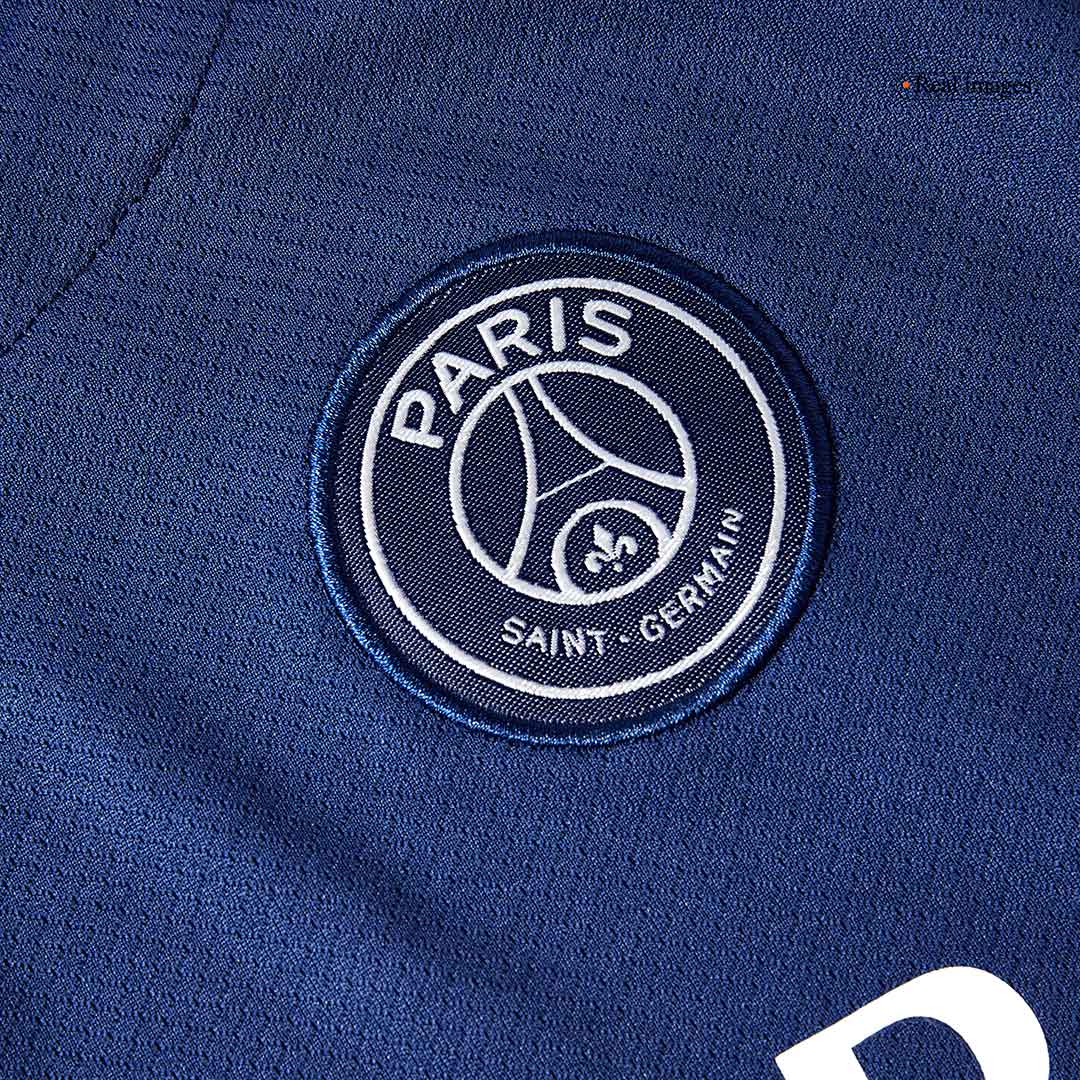 Dziecięcy komplet koszulek wyjazdowych PSG na czwarty mecz (koszulka + spodenki) 2024/25, granatowy