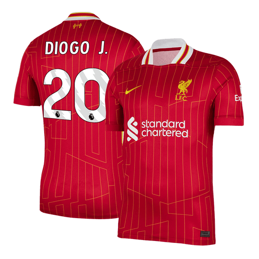 Koszulka domowa Liverpoolu DIOGO J. nr 20 2024/25, czerwona