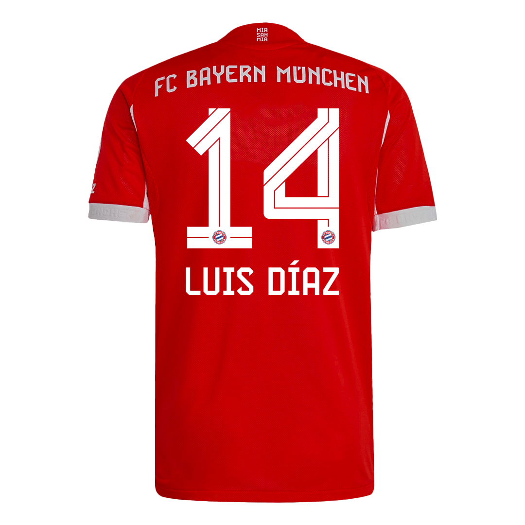 Oryginalna koszulka domowa LUIS DÍAZ #14 Bayern Munich 2025/26 Red
