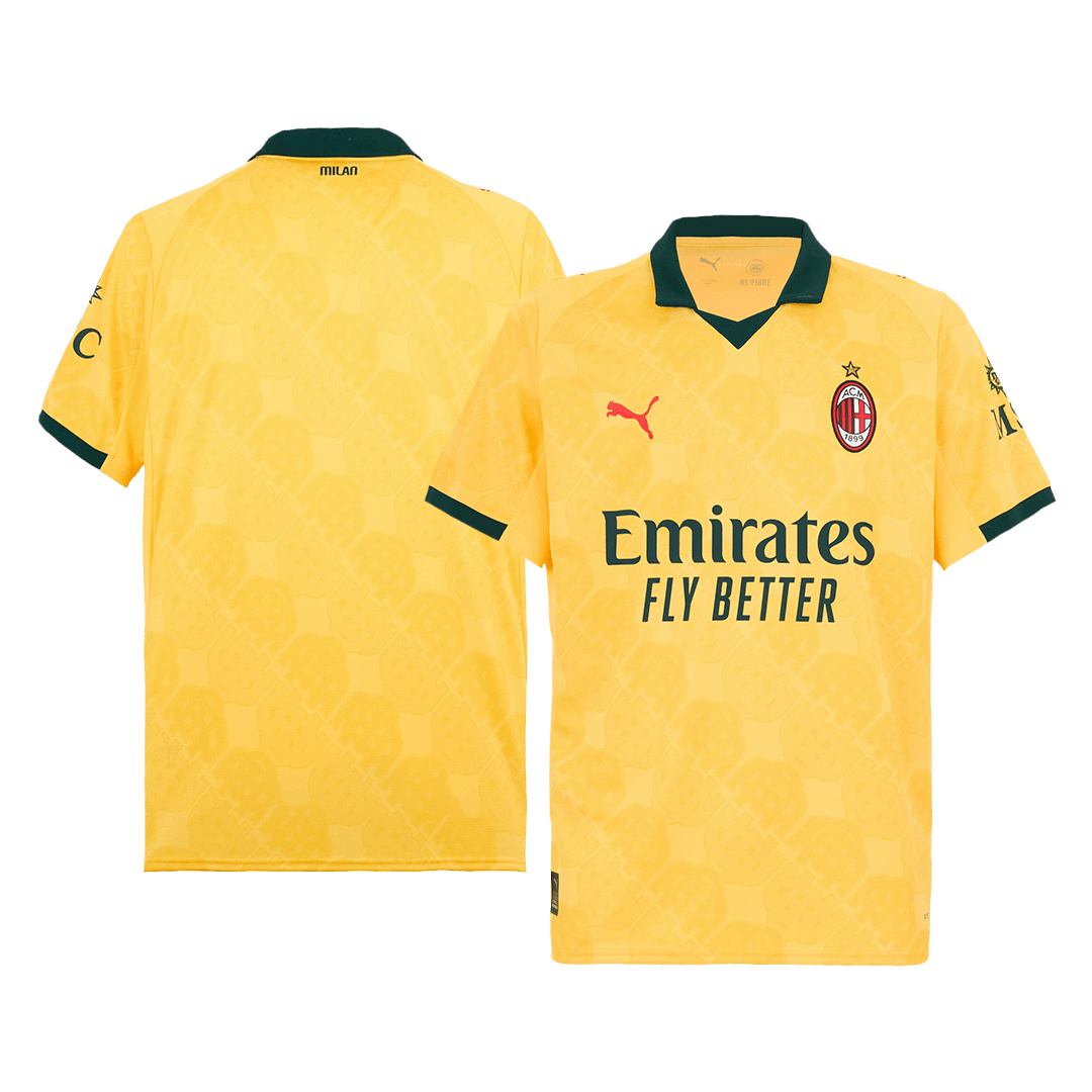 Trzecia wyjazdowa koszulka piłkarska AC Milan 2025/26 żółta