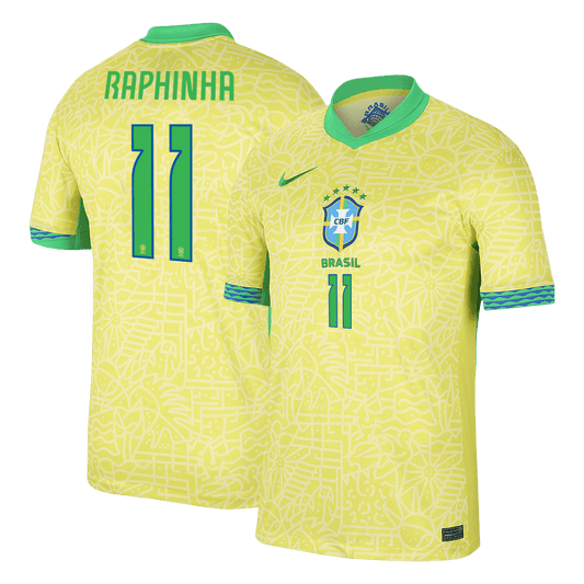 Koszulka domowa reprezentacji Brazylii RAPHINHA #11 Copa America 2024