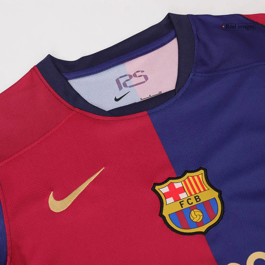 Koszulka piłkarska Barcelona Home z długim rękawem 2024/25