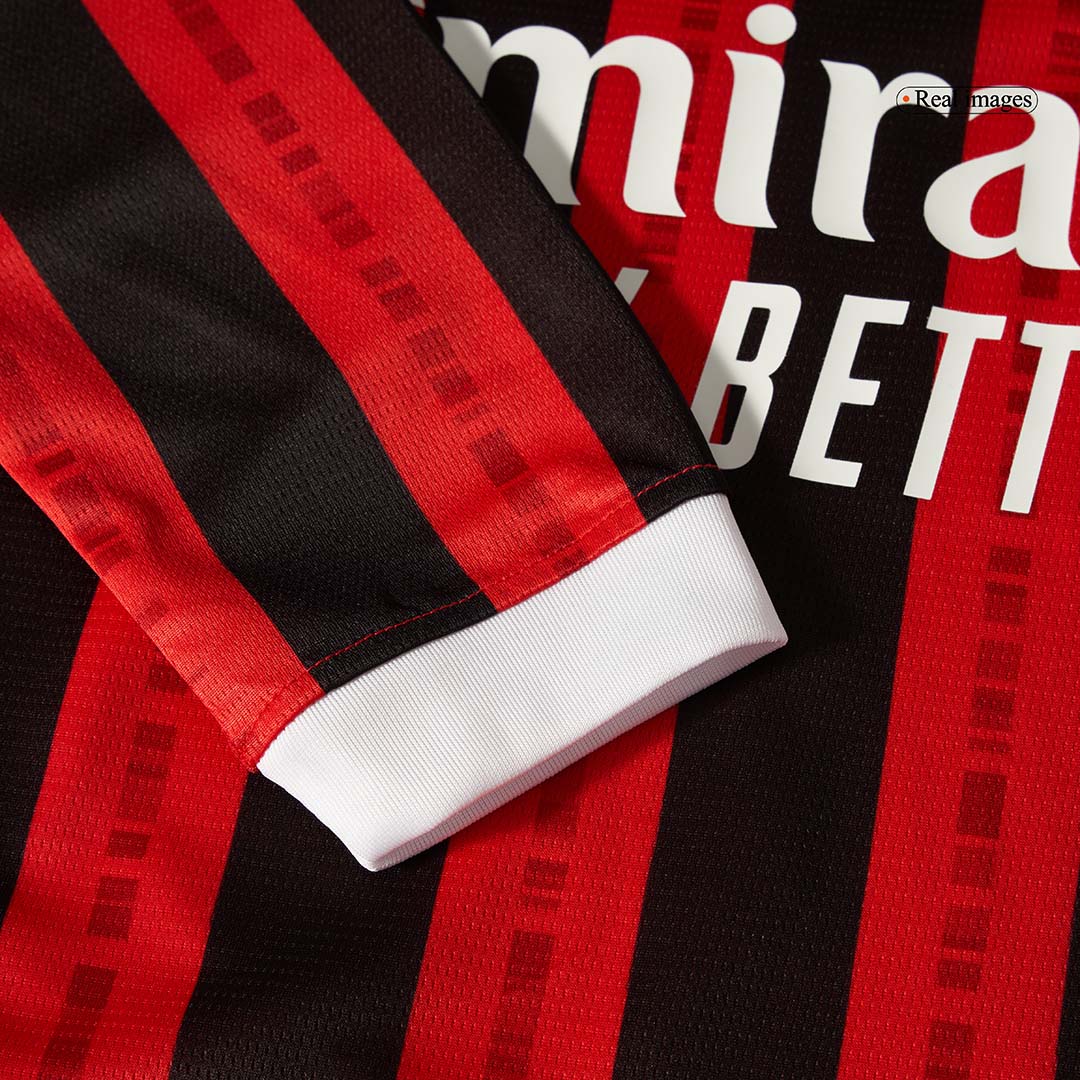 Koszulka piłkarska AC Milan Home z długim rękawem 2024/25