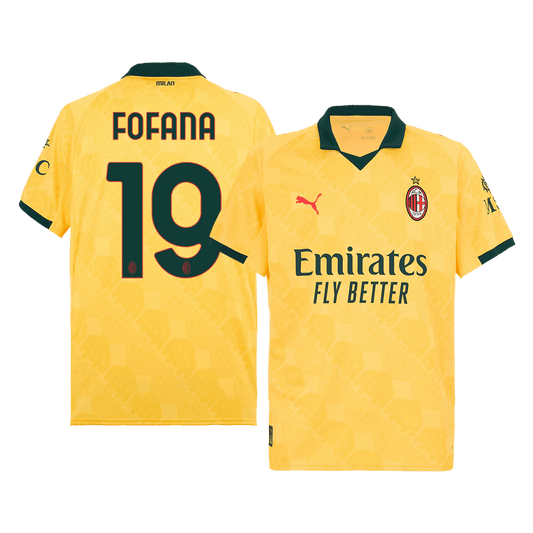 Koszulka wyjazdowa FOFANA #19 AC Milan na trzeci mecz 2025/26