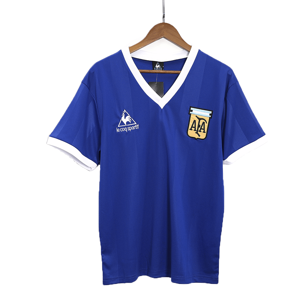 Koszulka wyjazdowa reprezentacji Argentyny z 1986 roku