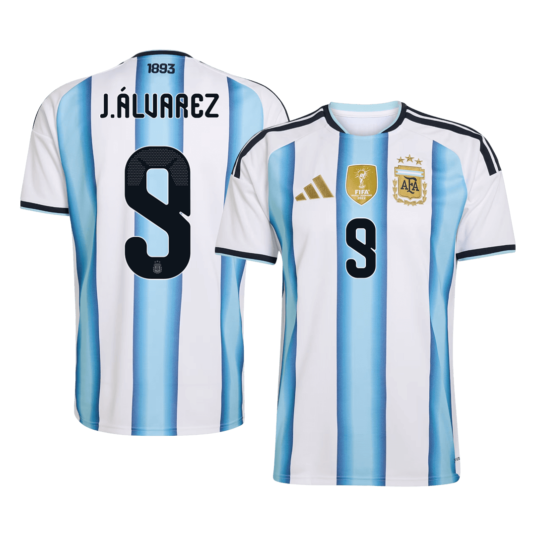 Koszulka piłkarska J.ÁLVAREZ #9 Argentyna domowa 2026