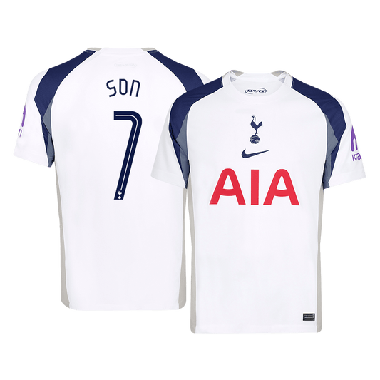 Koszulka domowa SON #7 Tottenham Hotspur 2025/26, biała - UCL