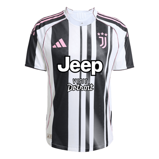 Oryginalna koszulka domowa Juventusu 2025/26 Czarno-biała
