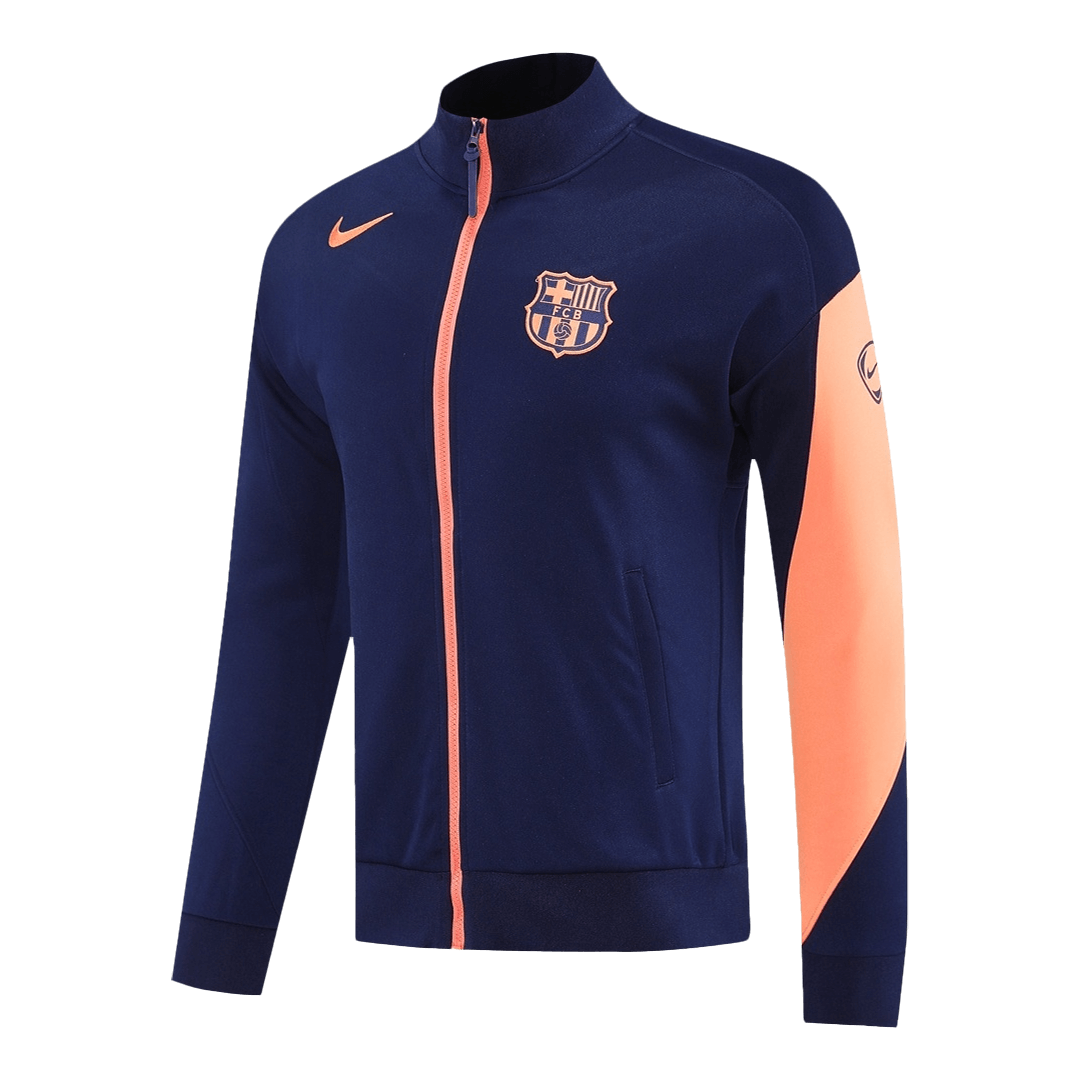 Zestaw Barcelona Training Jacket 25/26 (kurtka + spodnie) granatowo-pomarańczowy