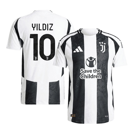 Oryginalna koszulka domowa Juventusu YILDIZ #10 na sezon 2024/25 – sponsor Save The Children