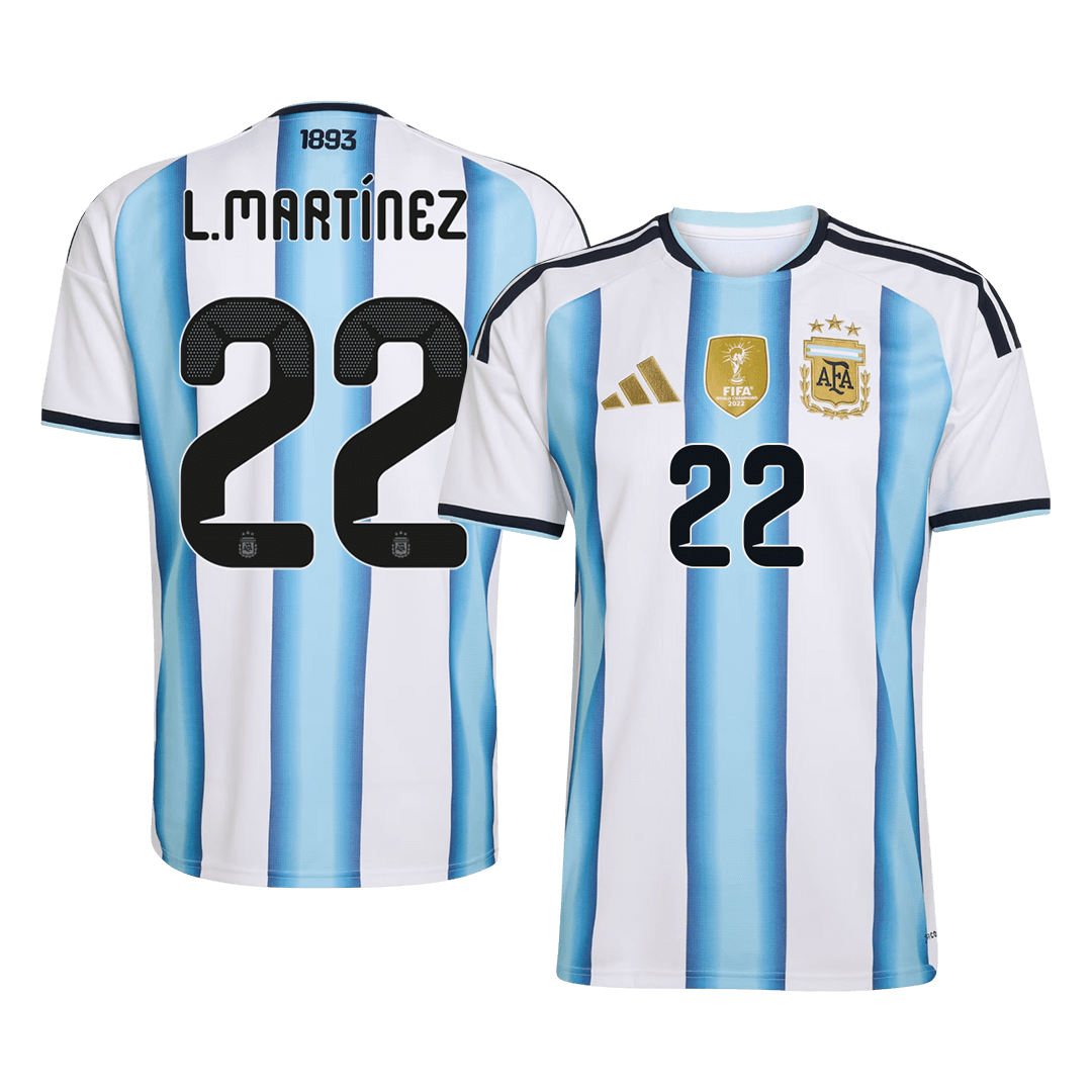 L.MARTÍNEZ #22 Argentyna Domowa koszulka piłkarska 2026