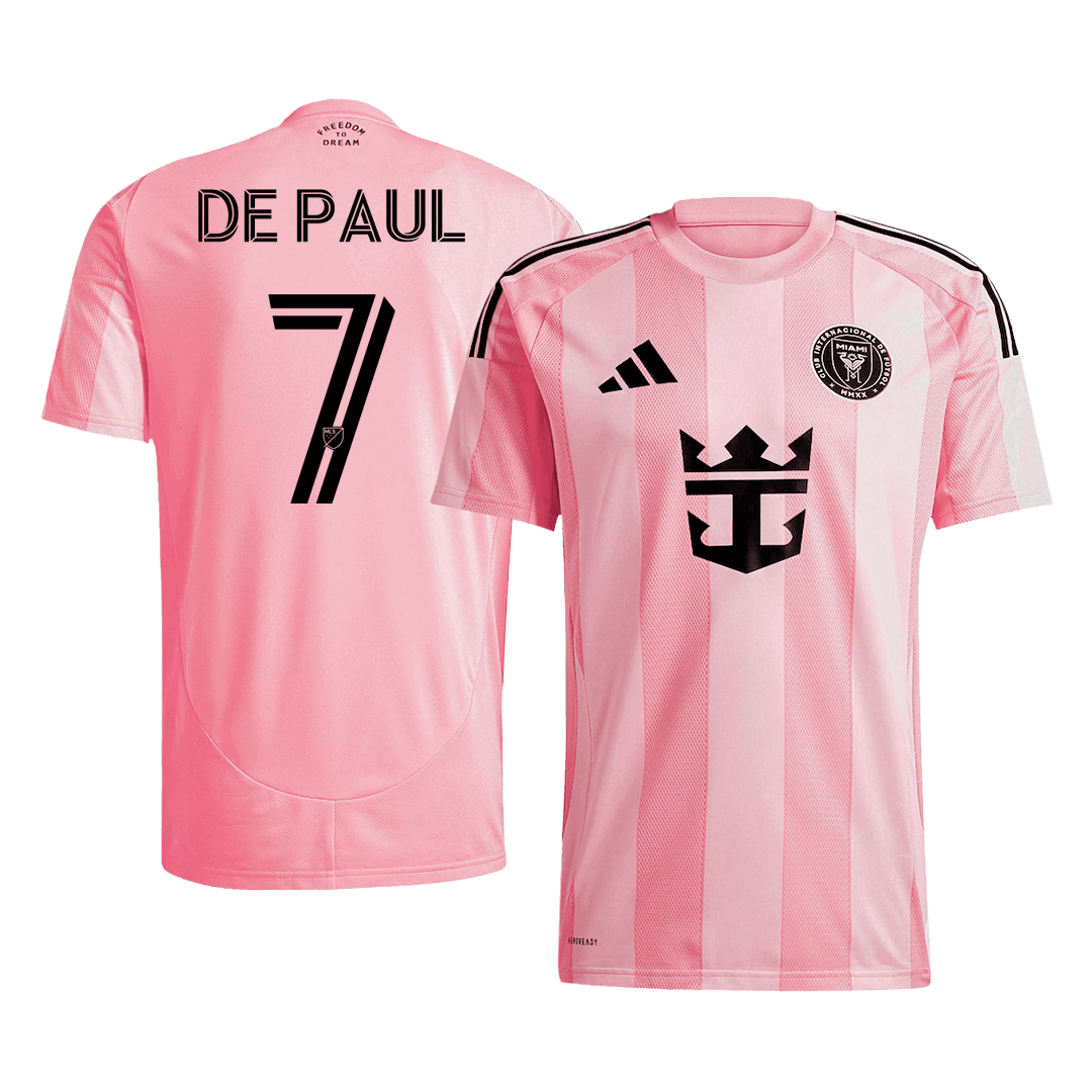 Koszulka domowa DE PAUL #7 Inter Miami 2025, różowa