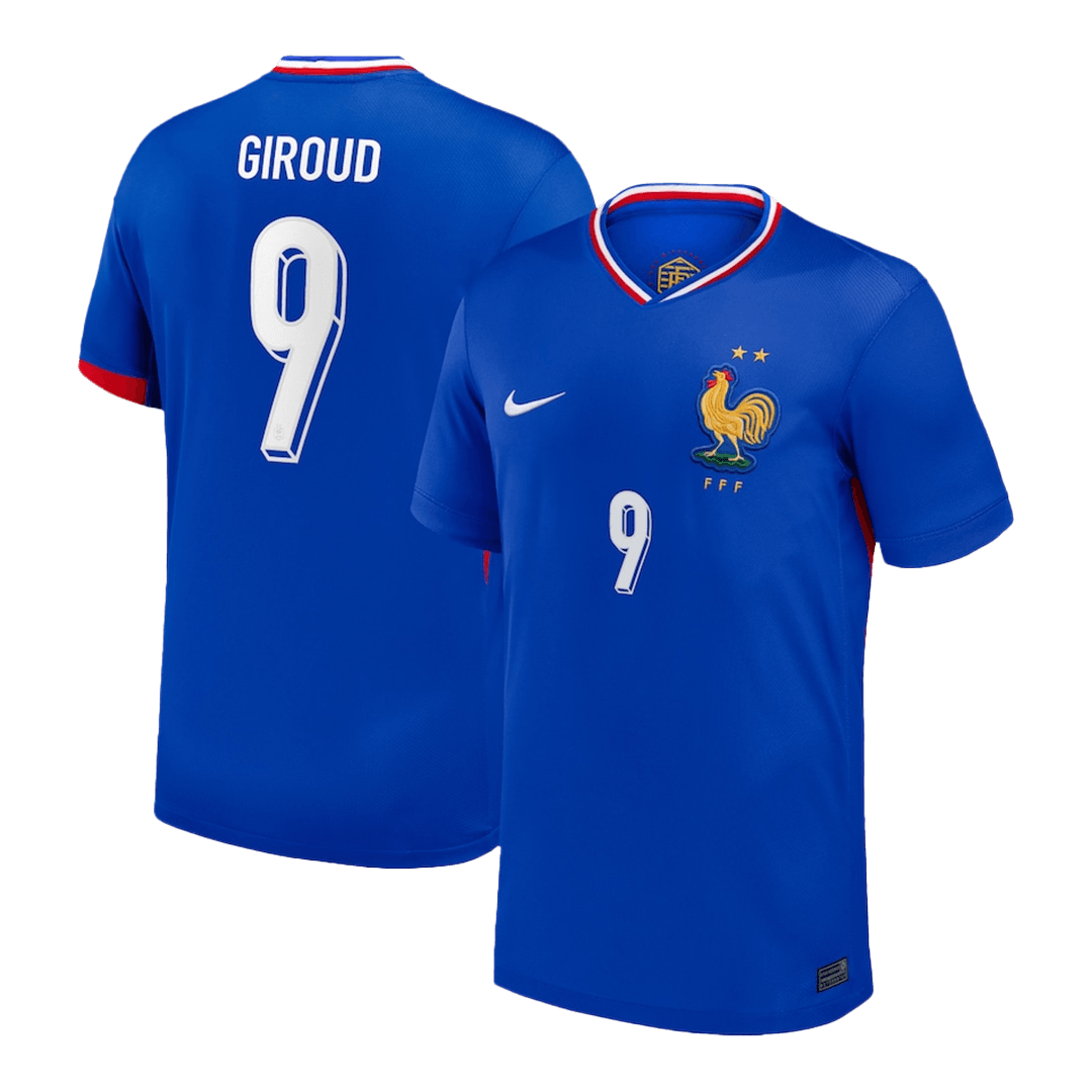 Koszulka GIROUD #9 France Home Soccer na Euro 2024