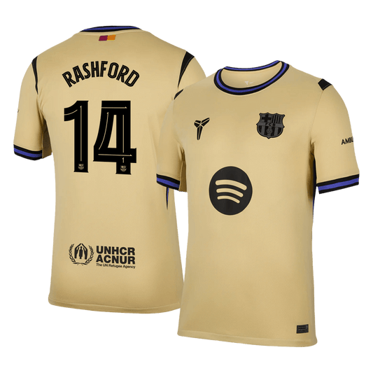 Koszulka wyjazdowa RASHFORD #14 Barcelona 2025/26 żółta - UCL
