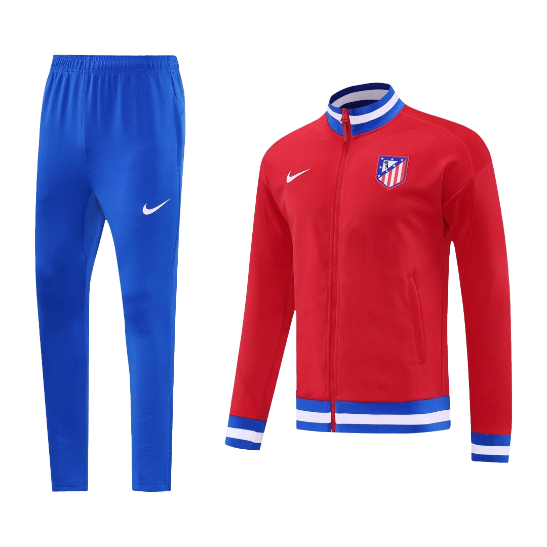 25/26 Atletico Madryt Treningowy Zestaw Kurtka (Kurtka + Spodnie) Czerwony
