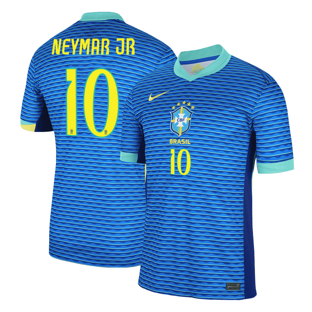 Koszulka wyjazdowa NEYMAR JR #10 Brazylia 2024