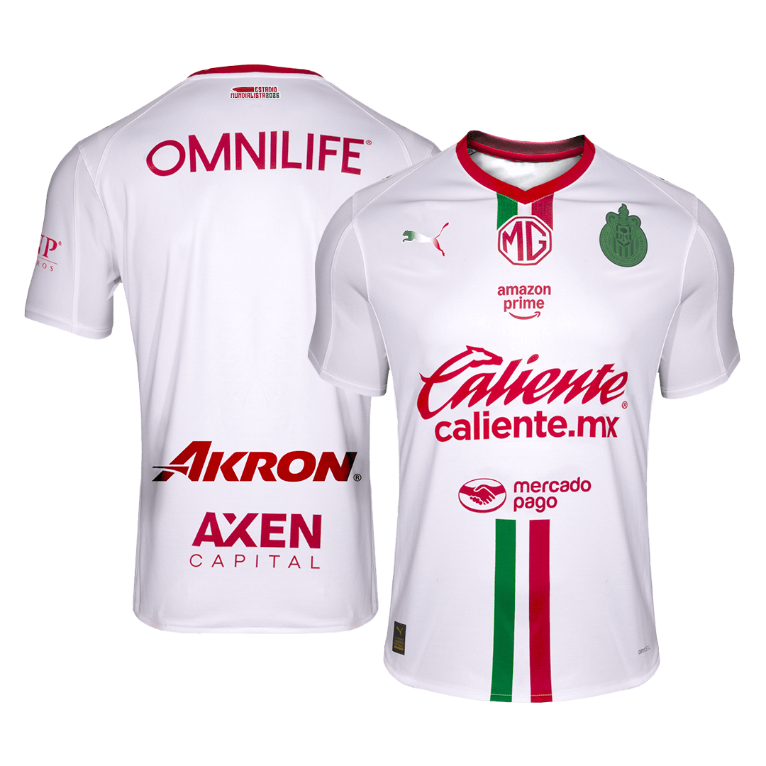 Koszulka wyjazdowa Chivas 2025/26, biała