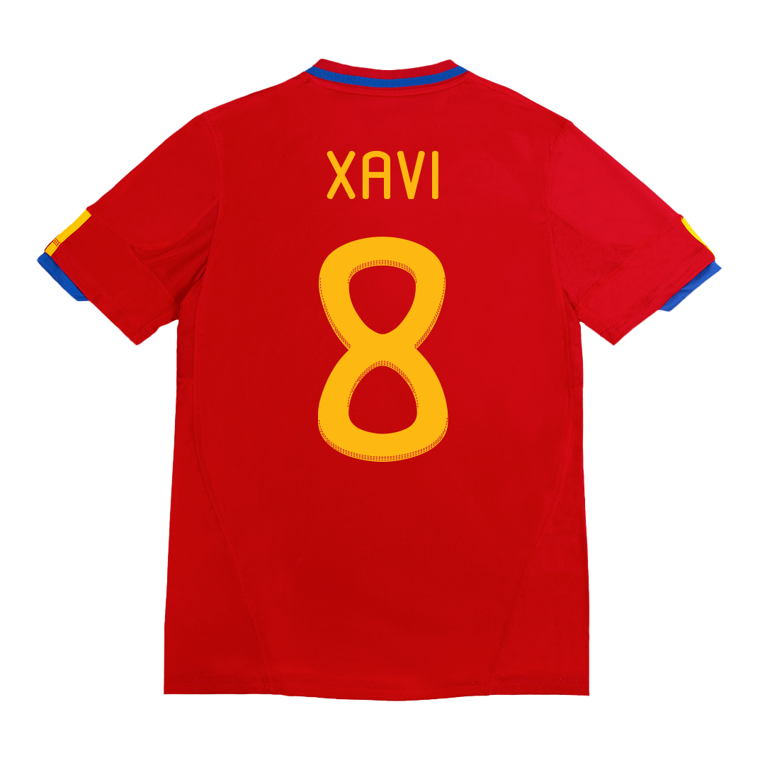 Koszulka piłkarska Retro XAVI #8 2010 Hiszpania