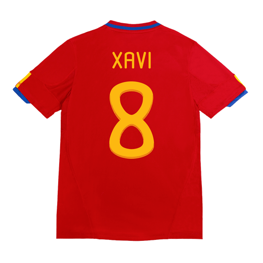 Koszulka piłkarska Retro XAVI #8 2010 Hiszpania