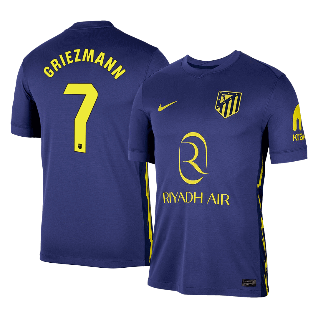 GRIEZMANN #7 Atletico Madryt Wyjazdowa Koszulka Piłkarska 2025/26