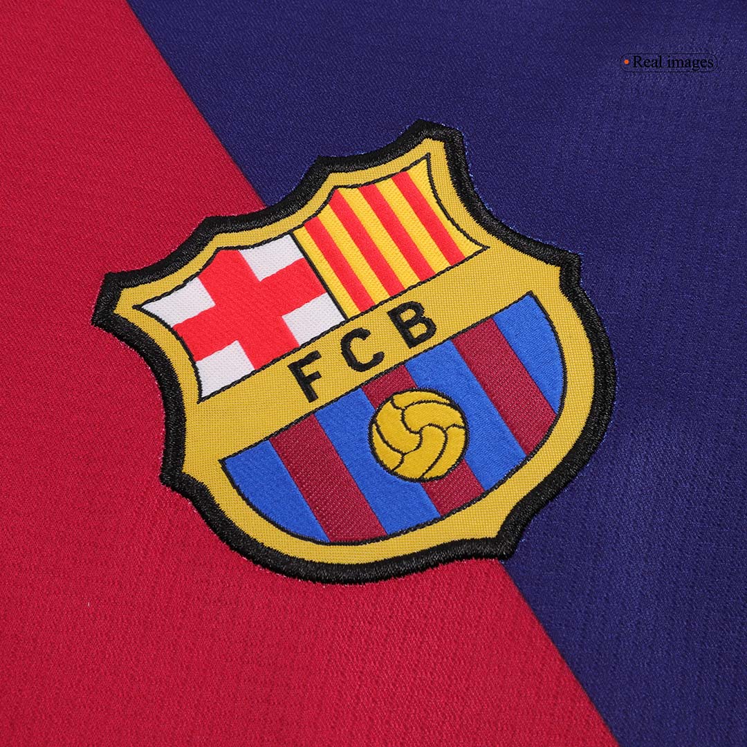 Koszulka domowa GAVI #6 Barcelona 2024/25 – logo Spotify bez tekstu