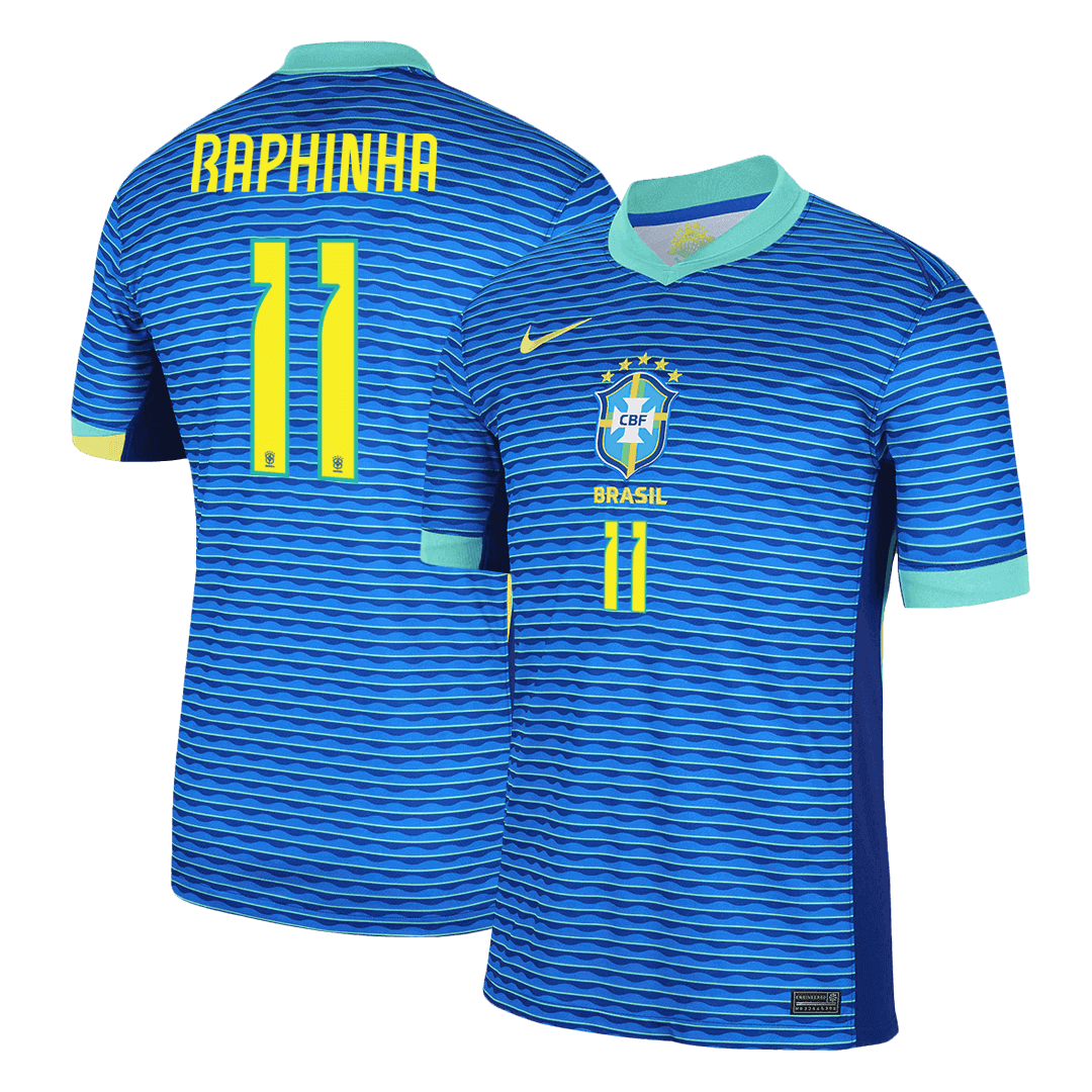 Koszulka wyjazdowa reprezentacji Brazylii RAPHINHA #11 na Copa America 2024