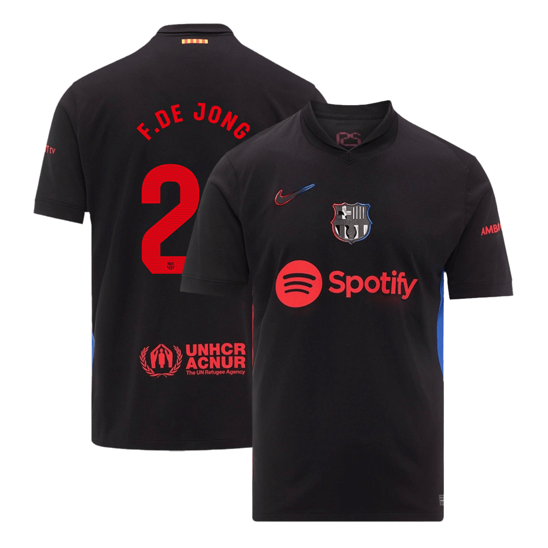 Wyjazdowa koszulka piłkarska F.DE JONG #21 Barcelona 2024/25