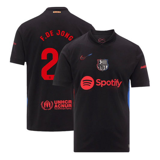 Wyjazdowa koszulka piłkarska F.DE JONG #21 Barcelona 2024/25