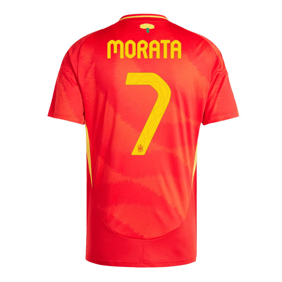 MORATA #7 Hiszpania Koszulka Domowa Piłkarska Euro 2024