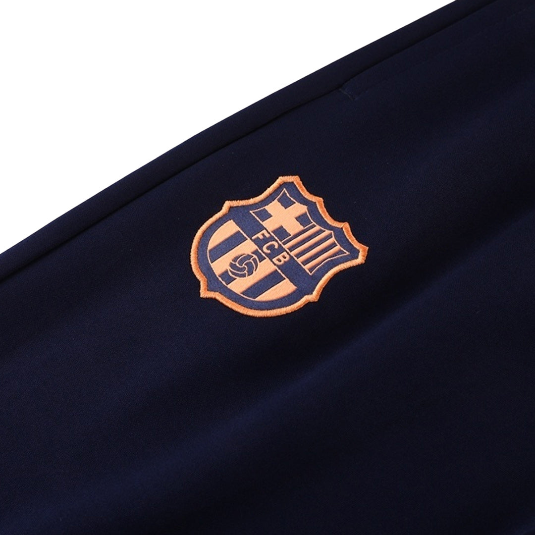 Zestaw Barcelona Training Jacket 25/26 (kurtka + spodnie) granatowo-pomarańczowy