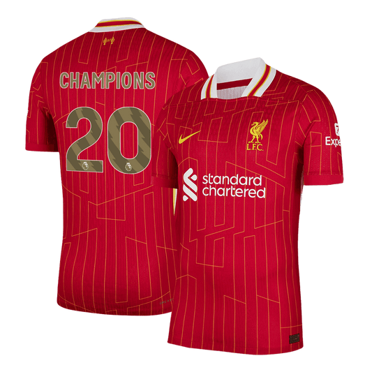 Oryginalna koszulka domowa CHAMPIONS #20 Liverpool 2024/25 w kolorze czerwonym