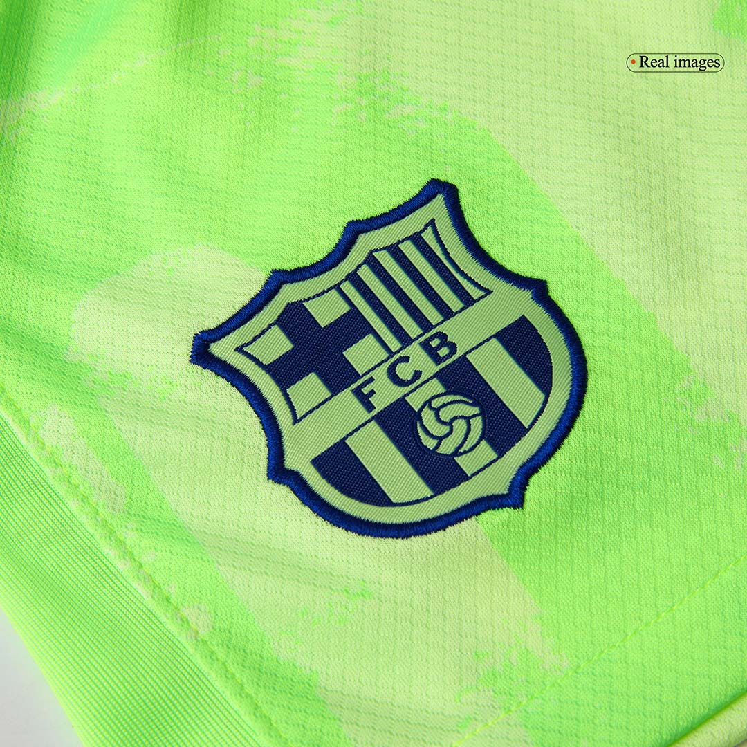 Trzeci wyjazdowy zestaw piłkarski Barcelony (koszulka + spodenki) - UCL
