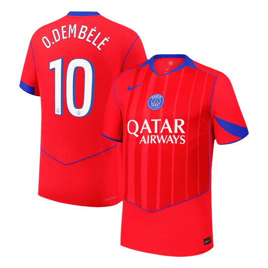 Autentyczna koszulka wyjazdowa O.DEMBÉLÉ #10 PSG Third Away Soccer Jersey 2025/26