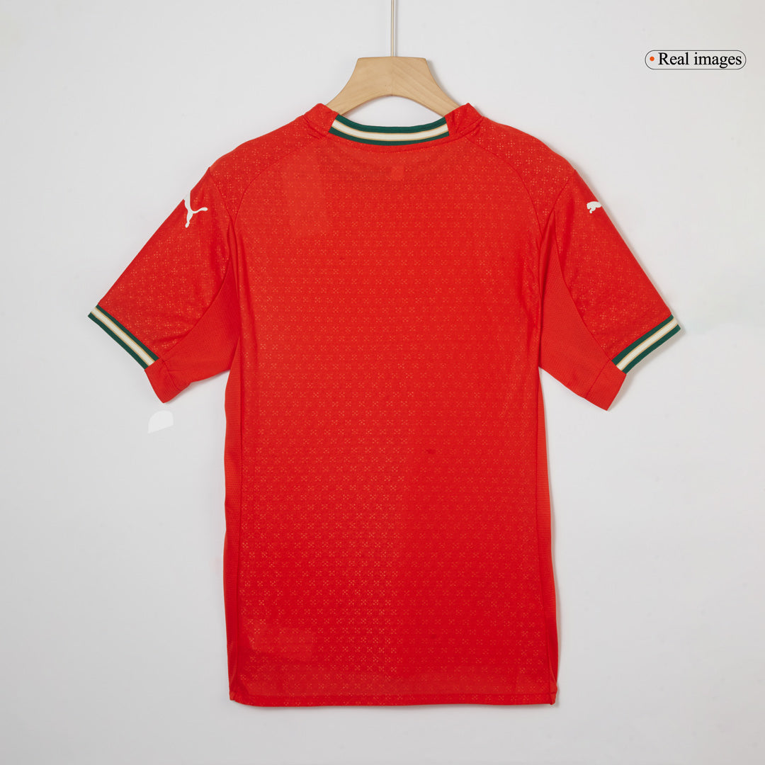 Oryginalna koszulka domowa RONALDO #7 Portugalia 2025 w kolorze czerwonym