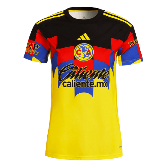 Damska koszulka domowa Club America Soccer 2025/26 żółta