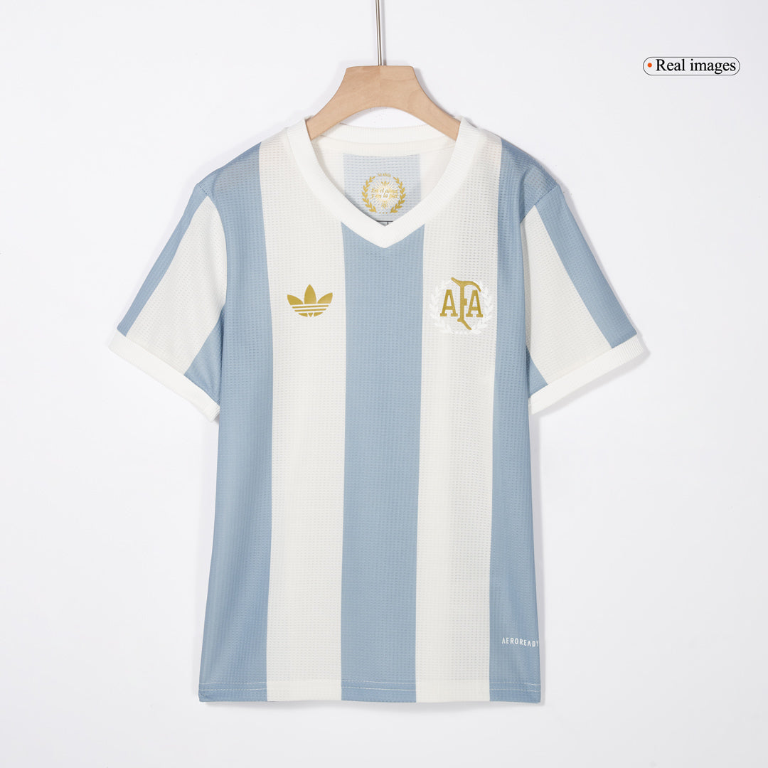 Zestaw koszulek piłkarskich dla dzieci z Argentyny (koszulka + spodenki) 2024 - 50. rocznica