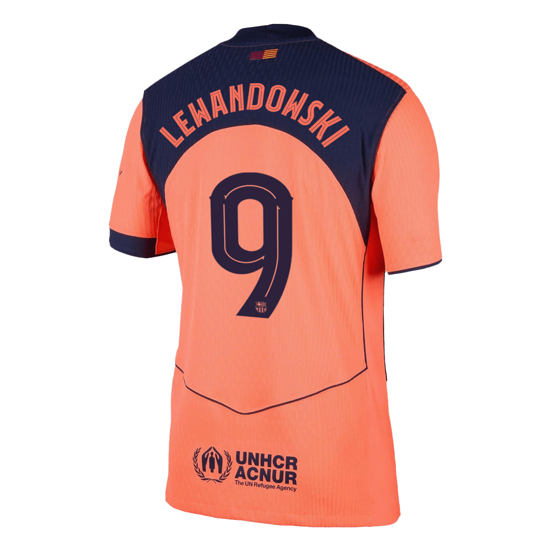 Autentyczna koszulka wyjazdowa LEWANDOWSKI #9 Barcelona Third Away Soccer 2025/26