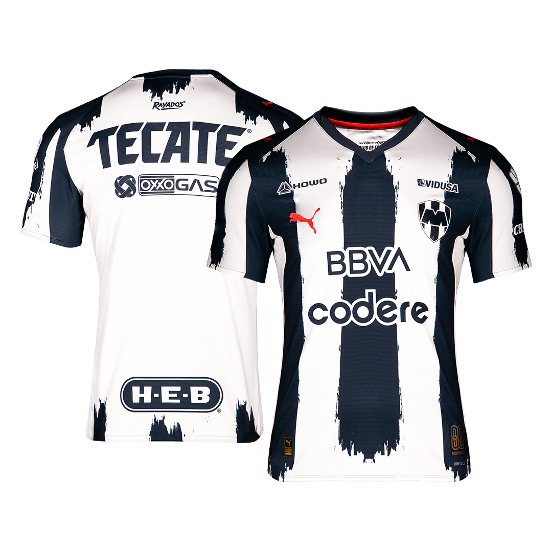 Koszulka domowa Monterrey Soccer 25/26, biało-granatowa