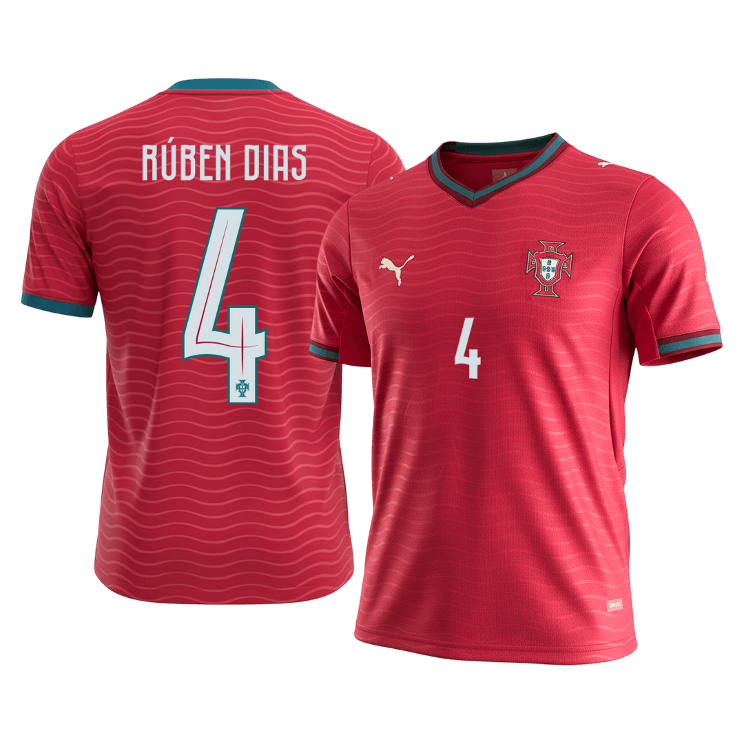 RÚBEN DIAS #4 Portugalia Domowa koszulka piłkarska 2026