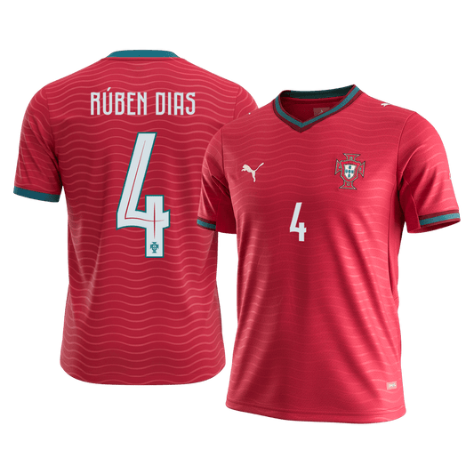 RÚBEN DIAS #4 Portugalia Domowa koszulka piłkarska 2026
