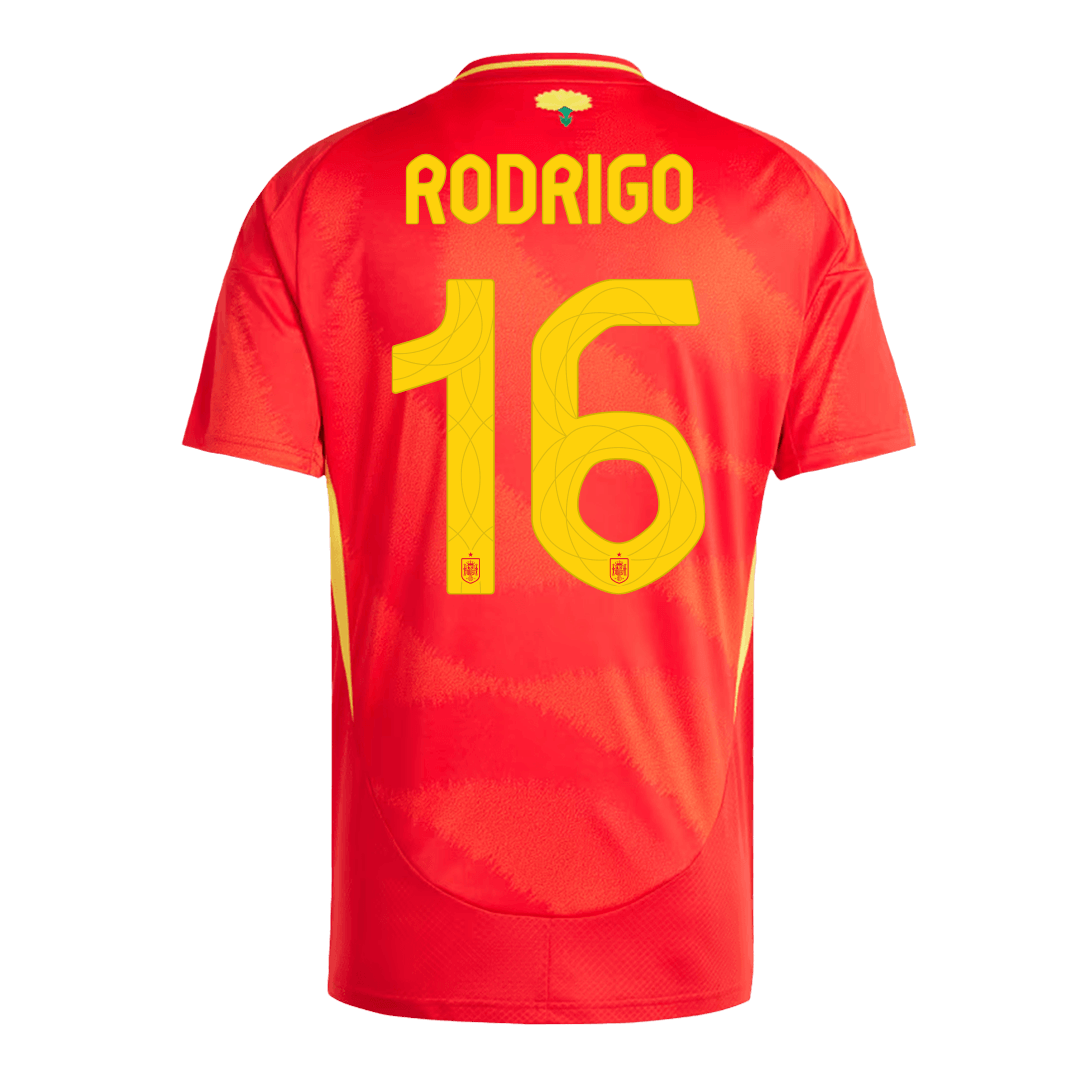 RODRIGO #16 Hiszpania Koszulka Domowa Piłkarska Euro 2024
