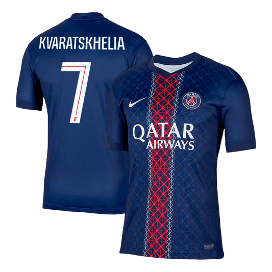 Domowa koszulka piłkarska KVARATSKHELIA #7 PSG 2025/26 Granatowa