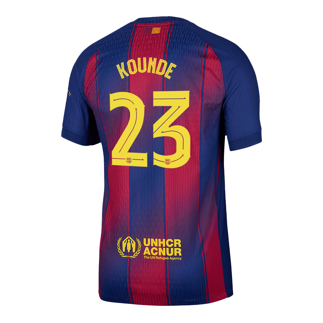 Oryginalna koszulka domowa KOUNDE #23 Barcelona 2025/26