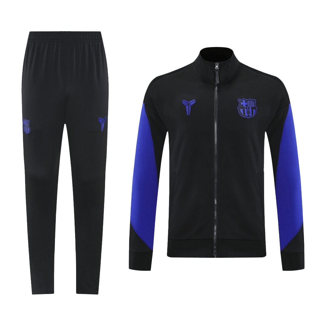 Zestaw Barcelona Training Jacket 25/26 (kurtka + spodnie) czarno-fioletowy