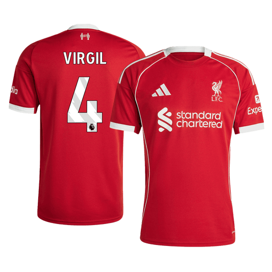 VIRGIL #4 Liverpool Koszulka domowa piłkarska 2025/26 Czerwona